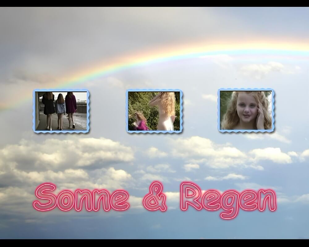 Naturistin: Sonne und Regen